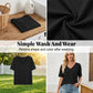 🌿 Dam V-ringad blus med halv ärm – patchwork-fåll, avslappnad passform & perfekt för jeans, kjol & shorts, unik & bohemisk 🧵