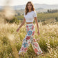 🔥 50% RABATT NU!! 🌸 Palazzobyxor med vida ben för dam ✨ Lätt, luftig komfort & elegant blommönster för sommarens alla tillfällen ☀️