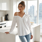 👚50% RABATT NU! ✨ Avslappnad baraxlad skjorta för dam med knäppning – sval, ledig & snygg för sommaren ☀️
