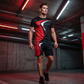 Grafiskt mönstrad T-shirt & shorts – set för herr 🌴 Bekväm, stilren & redo för solen ☀️