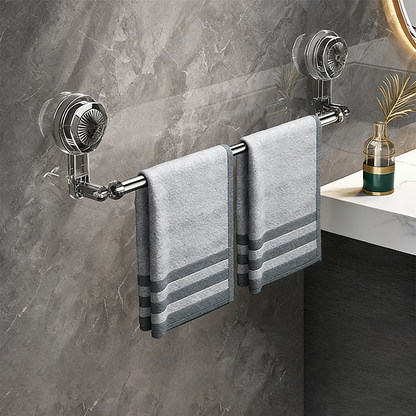 🛁🧣 Utdragbar sugproppsstång för handdukar – borrfri & justerbar