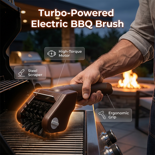 ⚡🧹🔥 Elektrisk BBQ-grillborste – snabb & effektiv rengöring