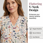 👚 50 % RABATT NU! 🌸 Dam V-ringad blommig knappskjorta – lätt & luftig, avslappnad passform, perfekt för jobb, helg & varma dagar ✨