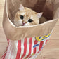 🐱🍿 Jättepopcornspåse – kattleksak
