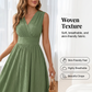 👗✨🦢 Elegant damklänning – ärmlös V-ringning