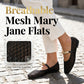 👡 50% RABATT NU! 🌬️ Kvinnors Mesh Mary Jane Flats – Andningsbar Ihålig Design, Metallic Guldtonad Accent & Slip-On – Sval & Chic För Sommaren ✨