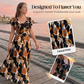 👗 🌸 Dam retro maxiklänning med blomprint & plisserade veck – elegant stil, mjukt fall & perfekt för speciella tillfällen ✨