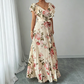 👗 🌸 Dam retro maxiklänning med blomprint & plisserade veck – elegant stil, mjukt fall & perfekt för speciella tillfällen ✨