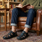 👞 50% RABATT NU! 🏖️ Herrarnas Stängda Tå-Sandaler – Ventilerande Hålformad Design & Dämpad Komfort 👟