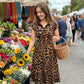 👗 50% RABATT NU! 🐆 Damernas Eleganta Leopardmönstrad Klänning med Slag – Chic, Smickrande & Djärv Stil 🥂