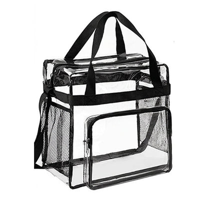 ✨ Genomskinlig Toteväska med Dragkedja 👜