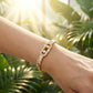 ✨ 50 % RABATT NU! 📿 Kubiskt zirkonia-armband i guld – gnistrande elegans, perfekt för fest, bröllop & vardagslyx 🌙