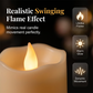 🕯️✨💡 24-pack! Varmt flimrande flamfria LED-ljus