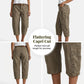 👖 50% RABATT NU! 🌿 Damcargo-capris med avslappnad passform – Rymliga nyttofickor, andningsbart tyg & bekväm silhuett✨