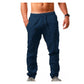 👖 50% REA NU! 🏆 Herr Casual Linne Dragsnorsbyxör – Andningsbar & Lättviktig – Avslappnad passform, perfekt för sommar eller smart casual – Bekväm och stilfull 🌿✨