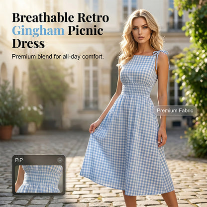 ⏳Begränsad tid – 50% rabatt⏰Retroklänning för Dam med Puffärmar, Off-Shoulder och Slits