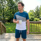 📢📢 50 % RABATT!! ⏰ Herr andningsbart färgblock-set – T-shirt & shorts, svalt & bekvämt, perfekt för varma dagar & semester 🌊