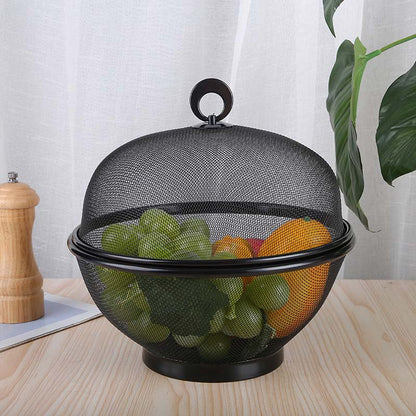 📢📢30 % rabatt!! 🥳💞Fruktkorg med lock och dubbla funktioner – förvaring, avrinning och dekoration i ett🍎🥬