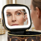Travel Makeup Case with LED Lighted Mirror