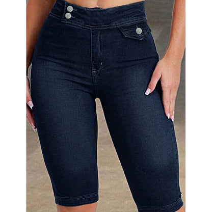 👖✨👩 Damernas Smala Caprijeans